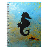 Seepferd Silhouette Notizblock (Vorderseite)