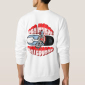 Seepferd, Skate, einfach und cool Sweatshirt (Rückseite)
