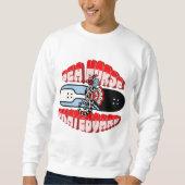 Seepferd, Skate, einfach und cool Sweatshirt (Vorderseite)