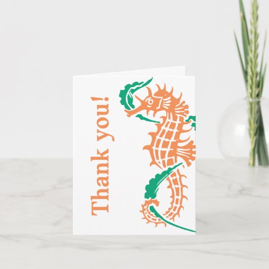 Seepferd smarald, Korallenhochzeit Danke (Vorderseite)