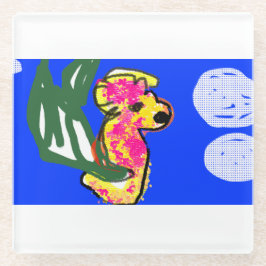 Seepferd Sommer Glasuntersetzer