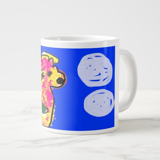 Seepferd Sommer Jumbo-Tasse (Vorderseite Rechts)