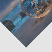 Seepferd Starfish Nautic Seidenpapier (Ausschnitt)