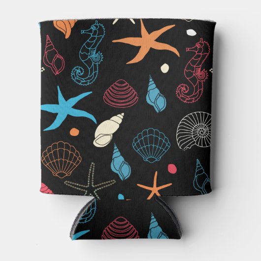 Seepferd Starfish Seashells Ocean Life Dosenkühler (Vorderseite)
