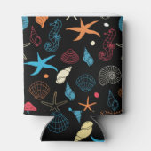 Seepferd Starfish Seashells Ocean Life Dosenkühler (Rückseite)