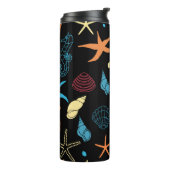 Seepferd Starfish Seashells Ocean Life Thermosbecher (Nach links gedreht)