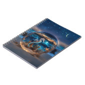 Seepferd Starfish Surreal Ocean Beach Notizblock (Linke Seite)