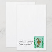 Seepferd stationär briefpapier (Vorne/Hinten)