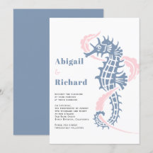 Seepferd, staubige Algen, Hochzeit am Strand mit M