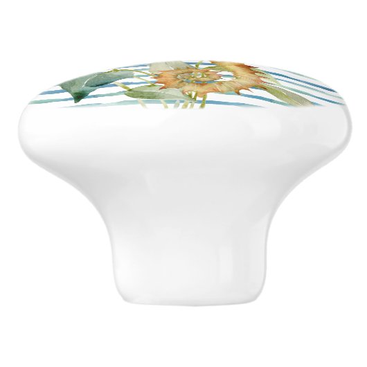 Seepferd, STRAND, KÜSTE Keramikknauf (Seitenansicht)