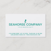 Seepferd-Symbol Visitenkarte (Rückseite)