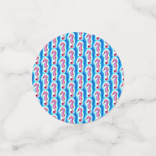 Seepferd Table Confetti Konfetti (Klein Vorderseite)