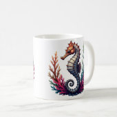 Seepferd Tasse - Ocean Animal Coffee Cup (VorderseiteRechts)