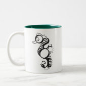 Seepferd-Tasse Zweifarbige Tasse (Links)