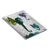 Seepferd Trio mit Flügeln Notizblock (Rechte Seite)