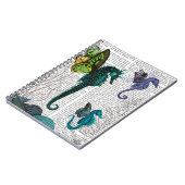 Seepferd Trio mit Flügeln Notizblock (Linke Seite)