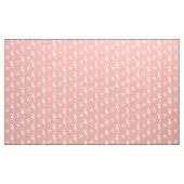 Seepferd u. Starfish - helles korallenrotes Rosa Stoff (Yard (91,4 cm))