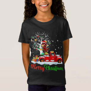 Seepferd über Red Truck Weihnachten Pajama Funny X T-Shirt