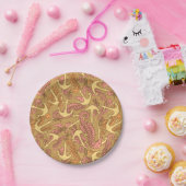 Seepferd- und Ankermuster Pappteller (Party)