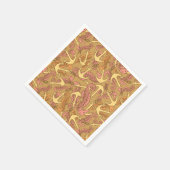 Seepferd- und Ankermuster Serviette (Ecke)