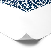 Seepferd- und Korallenprint. Poster (Ecke)