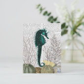 Seepferd und Meer Urchins 2 Postkarte (Stehend Vorderseite)