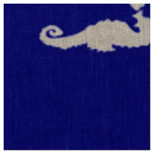 Seepferd und Muschel Stoff (Nahaufnahme)