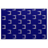 Seepferd und Muschel Stoff (Yard (91,4 cm))