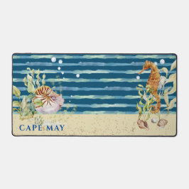 Seepferd und Muscheln der aquatischen Szene, bearb Schreibtischunterlage