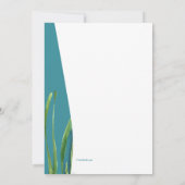 Seepferd und Muscheln Einladung (Rückseite)