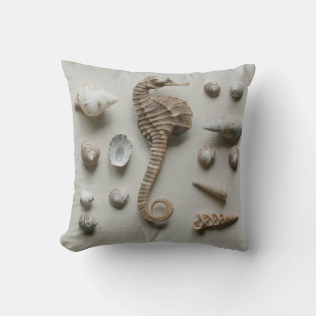 Seepferd und Muscheln Kissen (Vorderseite)