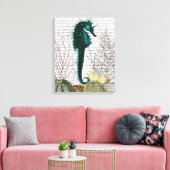Seepferd und Sea Urchins Leinwanddruck (Insitu (Wohnzimmer))