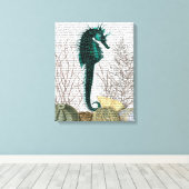 Seepferd und Sea Urchins Leinwanddruck (Insitu (Holzboden))