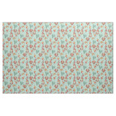 Seepferd und Seashell Muster Aquamarin Stoff (Fat Quarter (45,7 x 55,9 cm))