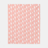 Seepferd und Seestern - Light Coral Pink Fleecedecke (Vorderseite)