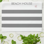 SEEPFERD UND STARFISH AM FAMILIENSTRAND GESCHIRRTUCH (Gefaltet)