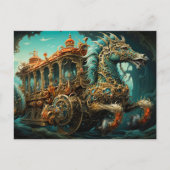 Seepferd Verzierte Beförderung von Reisenden Postkarte (Vorderseite)