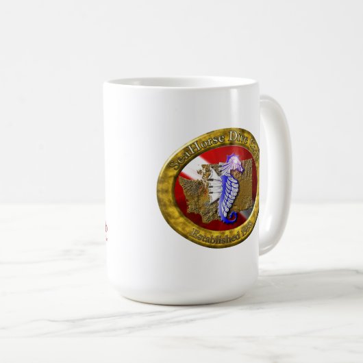 Seepferd Wappen Tasse (VorderseiteRechts)