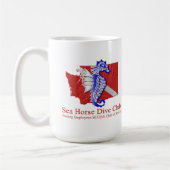 Seepferd Wappen Tasse (Links)