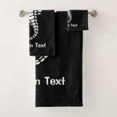 Seepferd White Badhandtuch Set (Insitu)