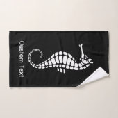 Seepferd White Badhandtuch Set (Handtuch)