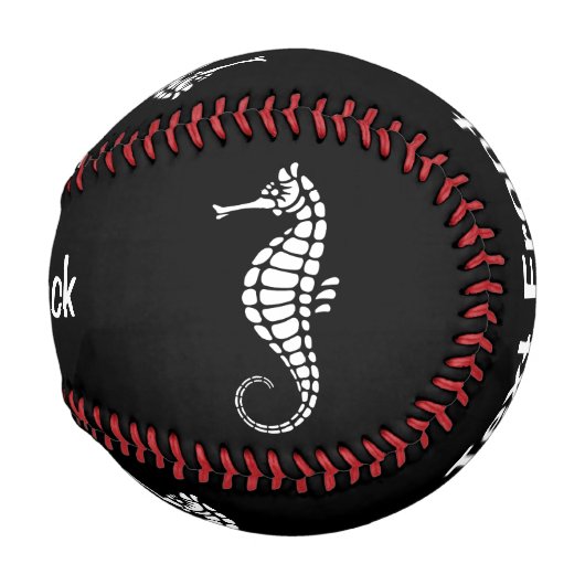 Seepferd White Baseball (Rückseite Links)