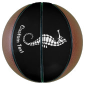 Seepferd White Basketball (Vertikal)