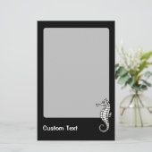 Seepferd White Briefpapier (Stehend Vorderseite)