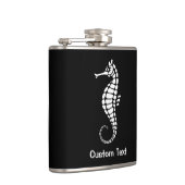 Seepferd White Flachmann (Rechts)