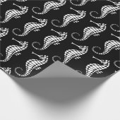 Seepferd White Geschenkpapier (Ecke)
