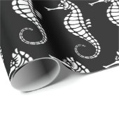 Seepferd White Geschenkpapier (Rolleneckpunkt)