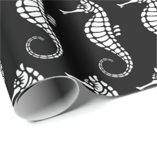 Seepferd White Geschenkpapier