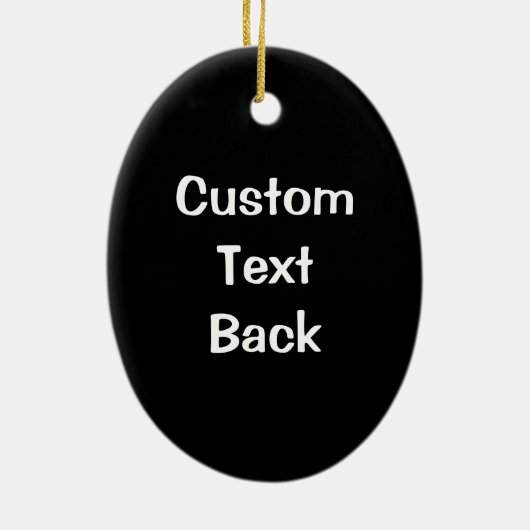 Seepferd White Keramik Ornament (Hinten)