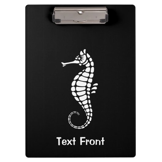 Seepferd White Klemmbrett (Vorderseite)